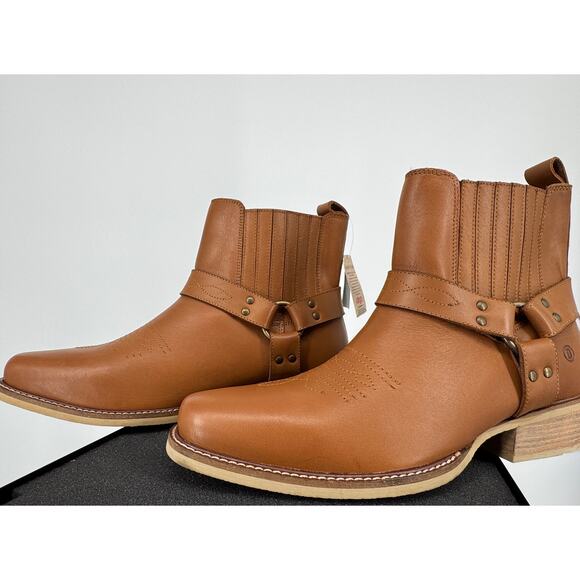 Dingo Black Bart Men’s 11.5D Whiskey Leather Harness Boots NWT main image 9